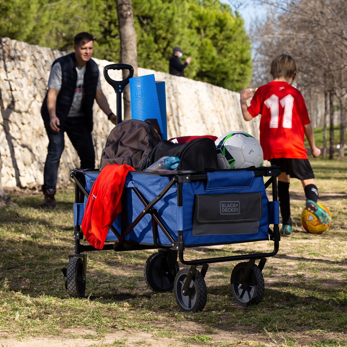 BLACK DECKER Collapsible Storage Cart Folding Utility Wagon