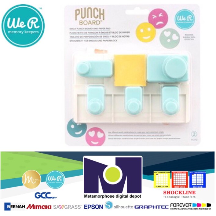American Crafts TOOL - We R Memory Keepers - EMOJI PUNCH BOARD 661810