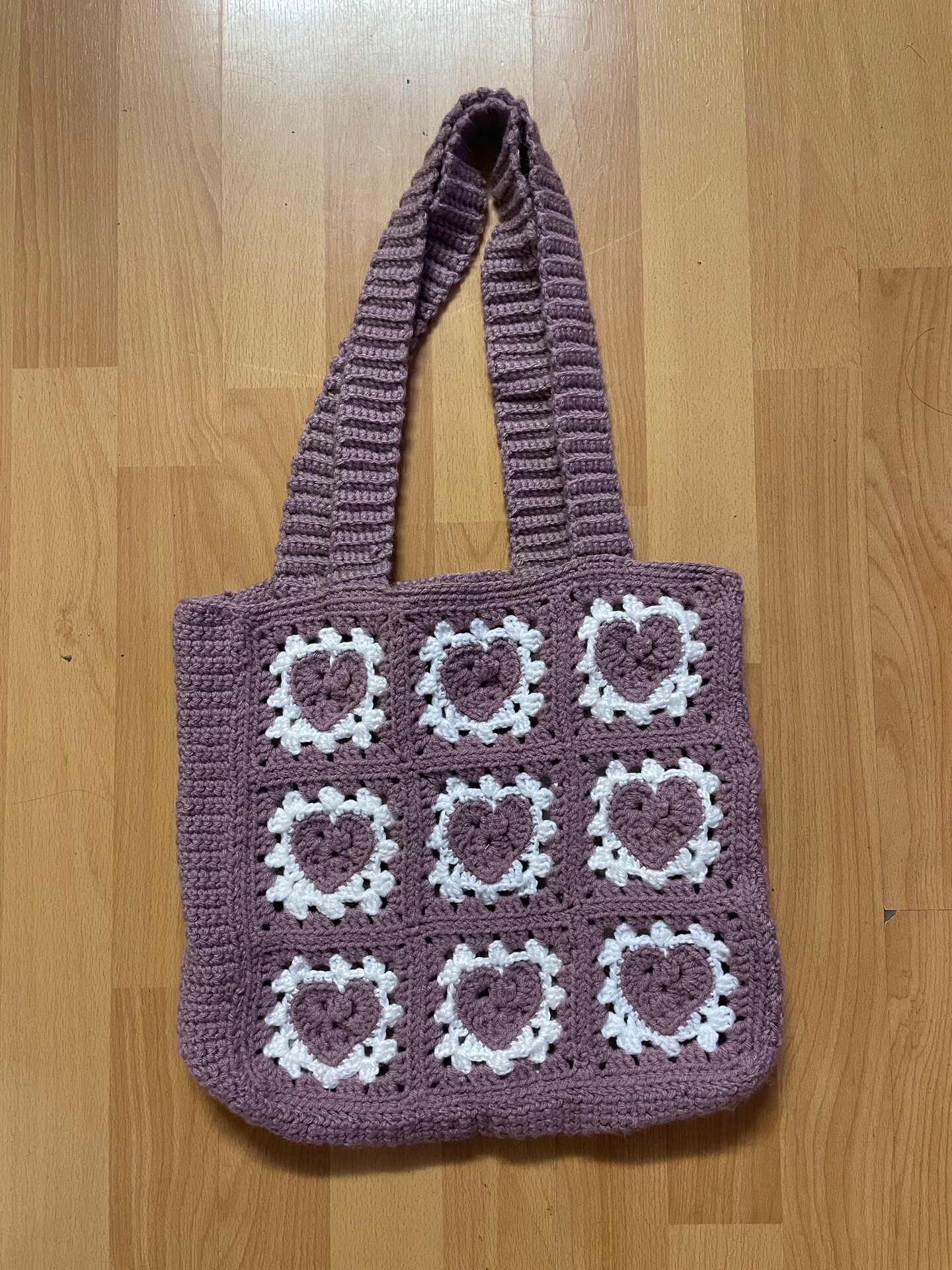 Large Heart Crochet Tote Bag | MakerPlace by Michaels