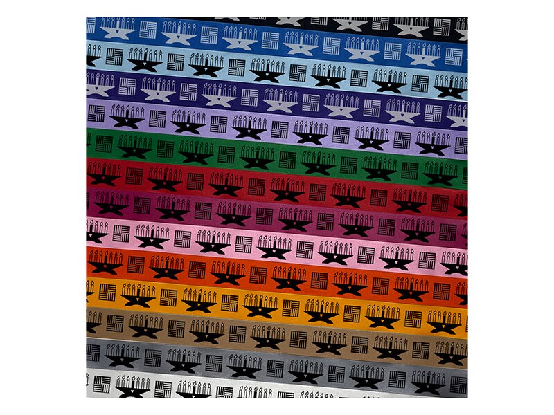 Kwanzaa Kinara with Candles Satin Ribbon for Bows Gift Wrapping DIY Craft Projects - 1&#x22; - 3 Yards