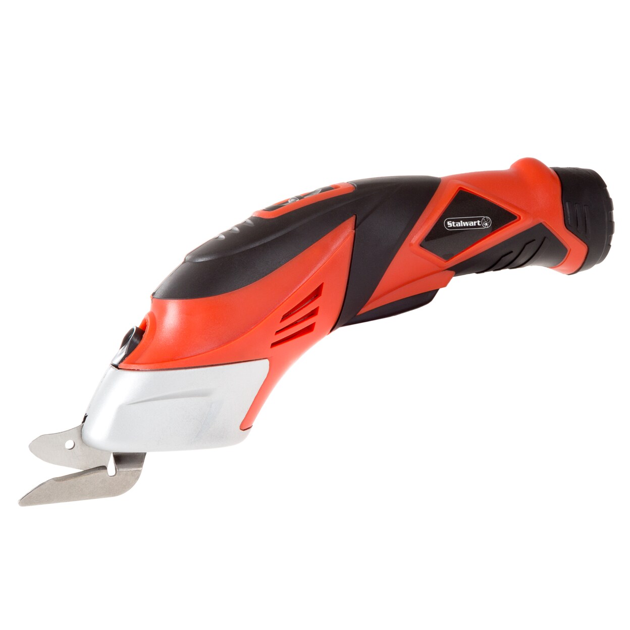 Stalwart Cordless Power Scissors With Two Blades - Fabric, Leather, Carpet  and Cardboard Cutter- 3.6V NiCad Lithium Ion