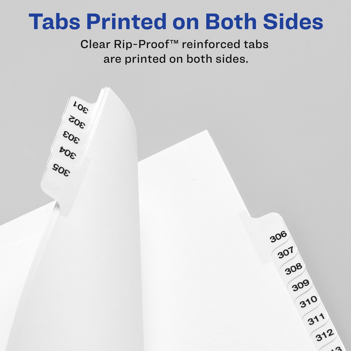 Avery Legal Exhibit  Unpunched Dividers for Use with Any Binding System, Collated 1-25, 25 Side Tab Dividers Per Set, Helvetica Bold Type, 3 Sets (21860)