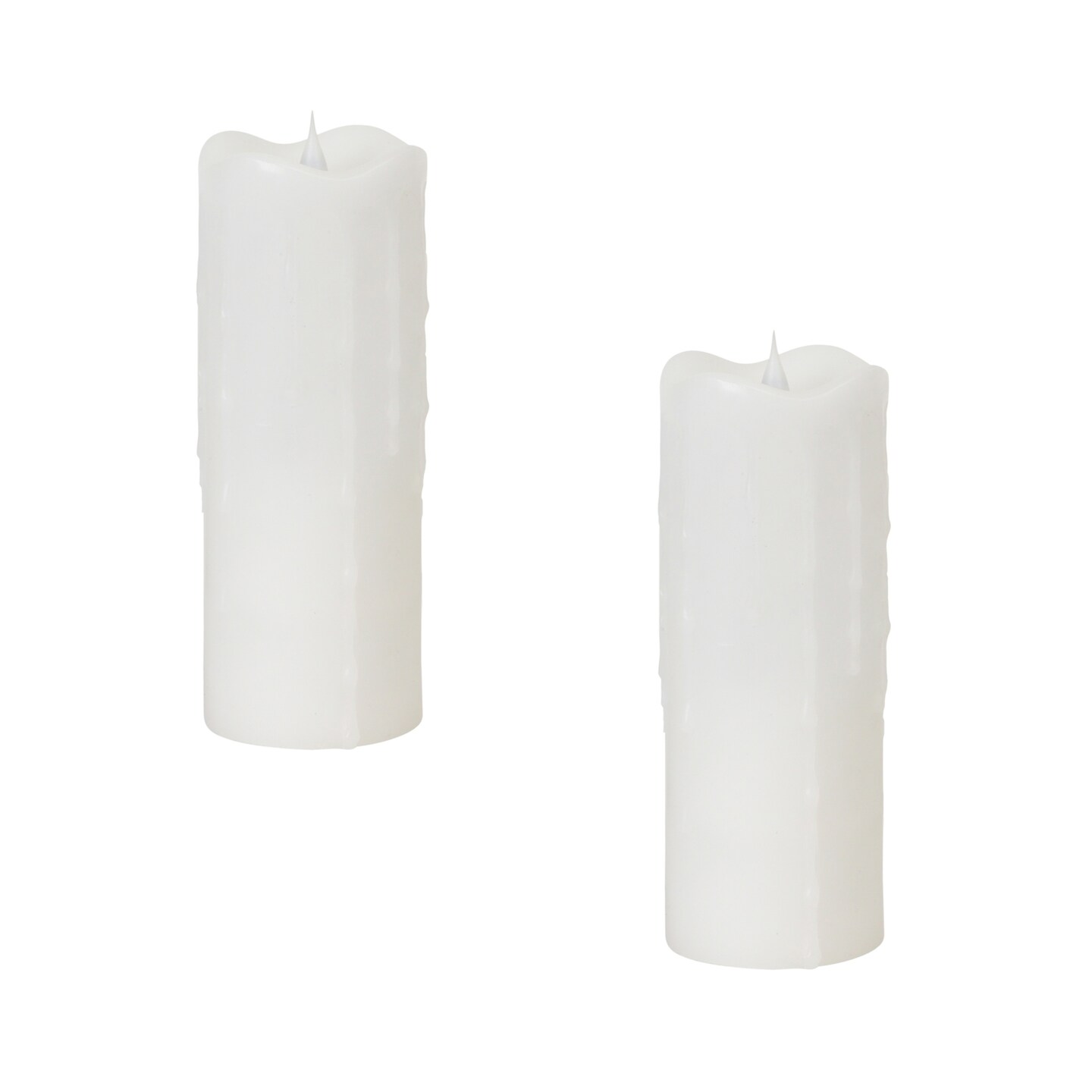 Simplux LED Dripping Candle w/Moving Flame (Set of 2)