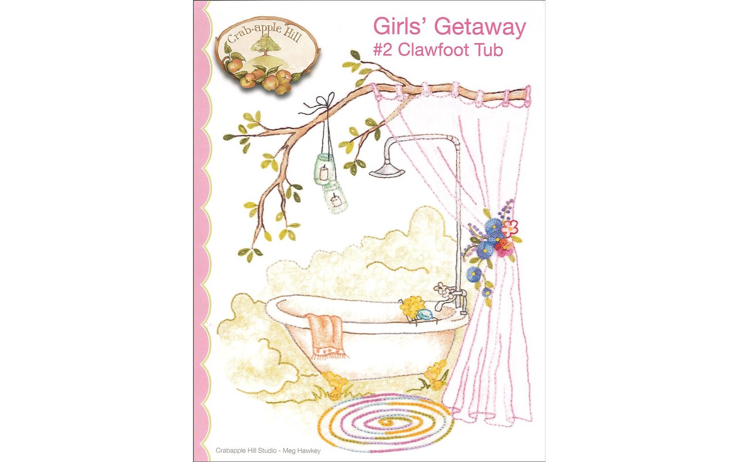 Crabapple Hill Girls Getaway #2 Clawfoot Tub Ptrn