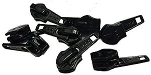 ZipperStop Distributor YKK -Zipper Repair Kit Solution YKK #8 Coil Auto Lock Slider Heavy Weight Color Black Made in USA - 3pcs a Pack