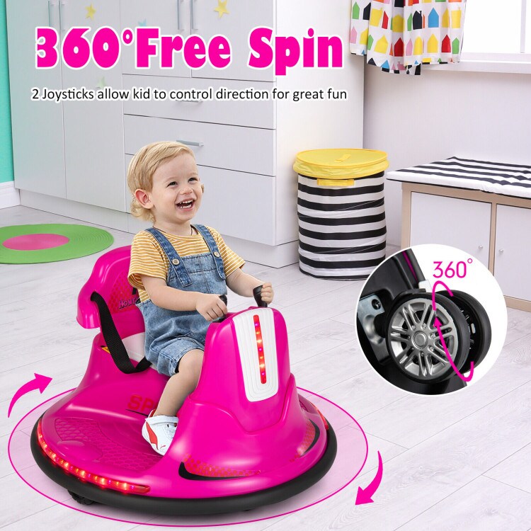 6V Bumper Car for Kids Toddlers Electric Ride On Car Vehicle with 360&#xB0; Spin