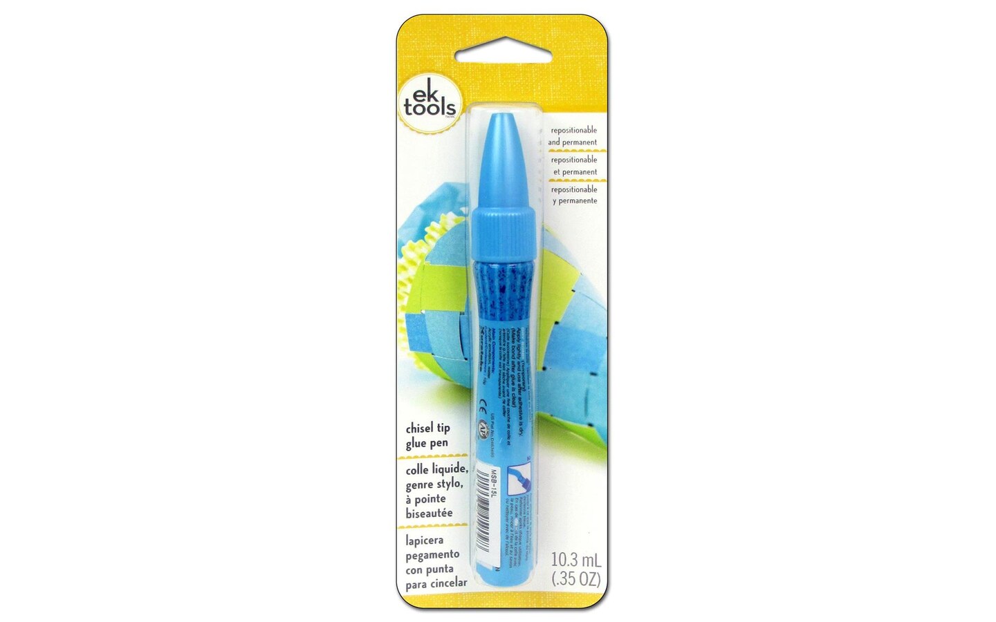 Zig Sticky Thumb 2-Way Glue Pen, Chisel Tip, 0.35 Oz Pack of 1 Pen 372878