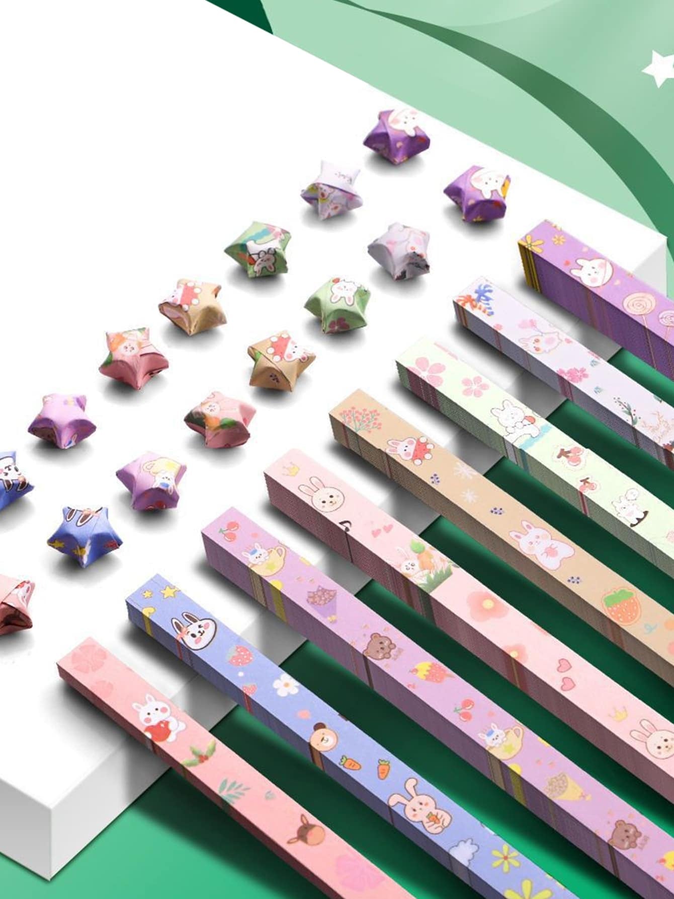 540Pcs Mixed Color Origami Paper