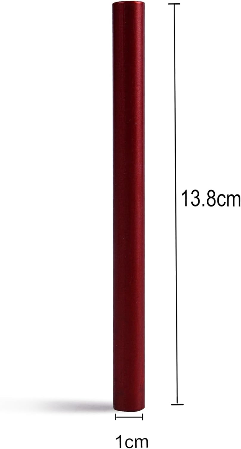 Sealing Wax Rod Sparkles Blood Red for Standard Size Glue Gun - Pack of 12