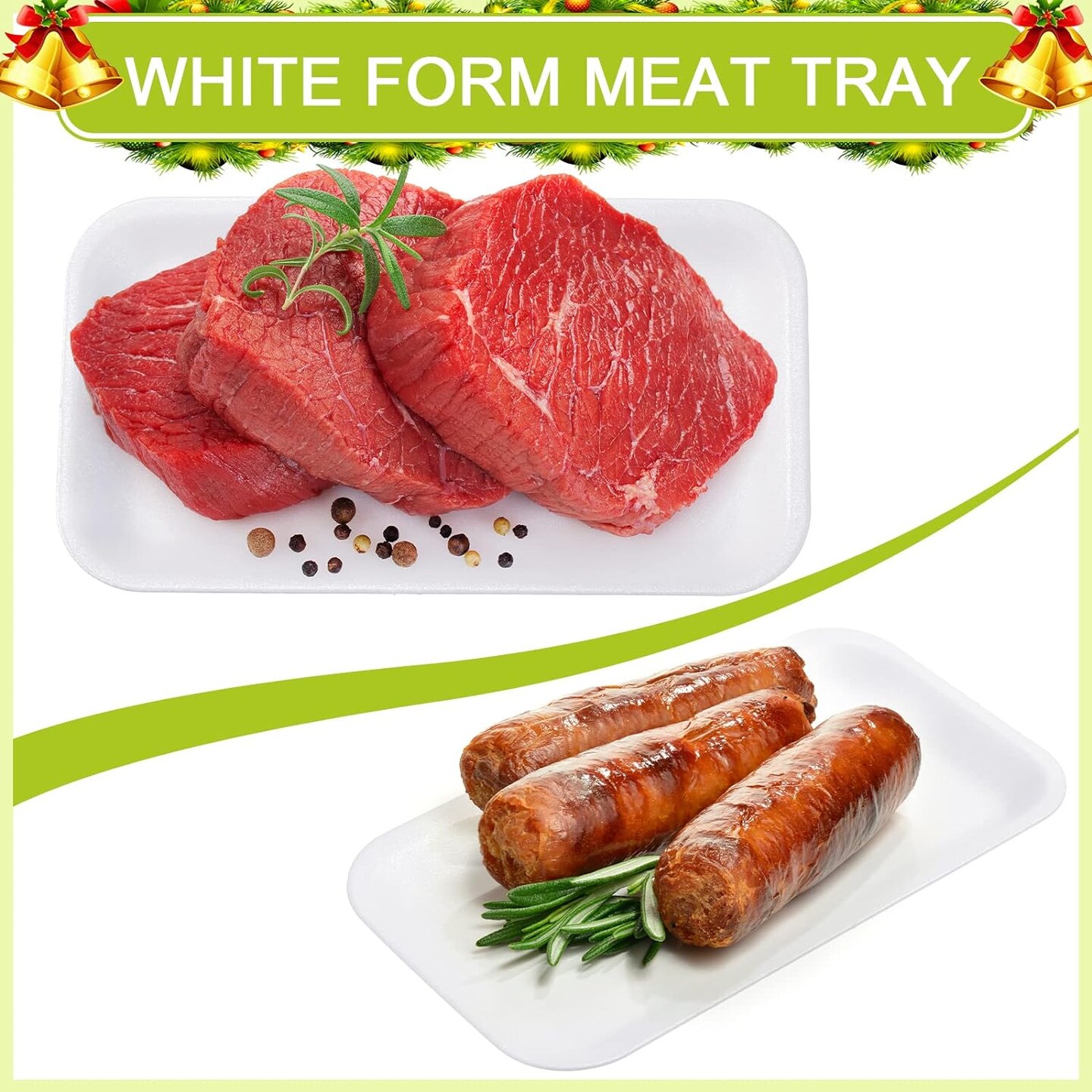 50 Pcs Crafts Foam Trays, White Foam Meat Tray Food Tray Paint and Ink Mixing Trays Rectangle School Printmaking Foam Trays for DIY Art Craft Dissecting(8 x 4 x 1 Inches)