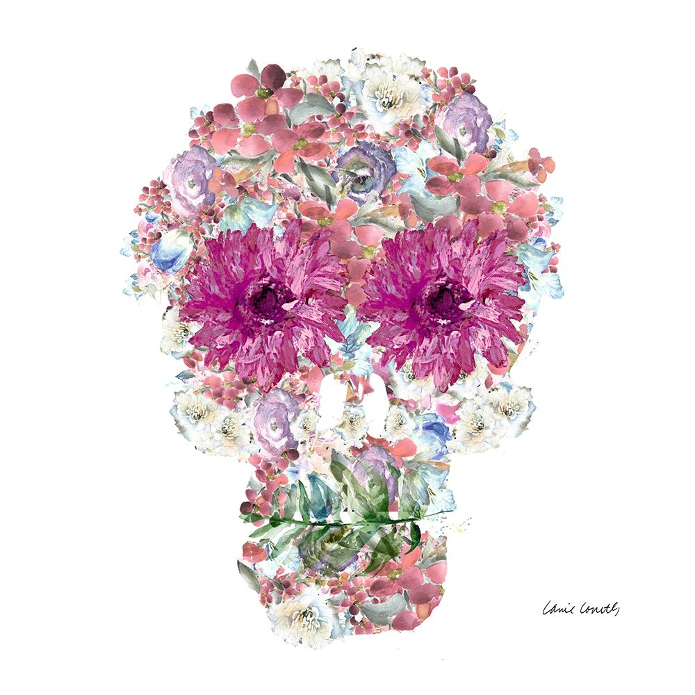 Floral Sugar Skull Poster Print by Lanie Loreth - Item # VARPDX12405FB