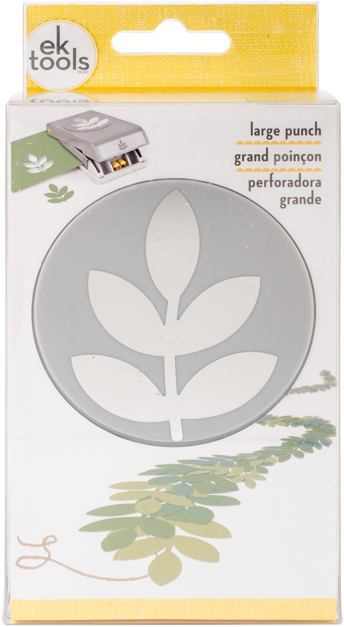 Ek Tools Large Punch-5 Leaf Branch