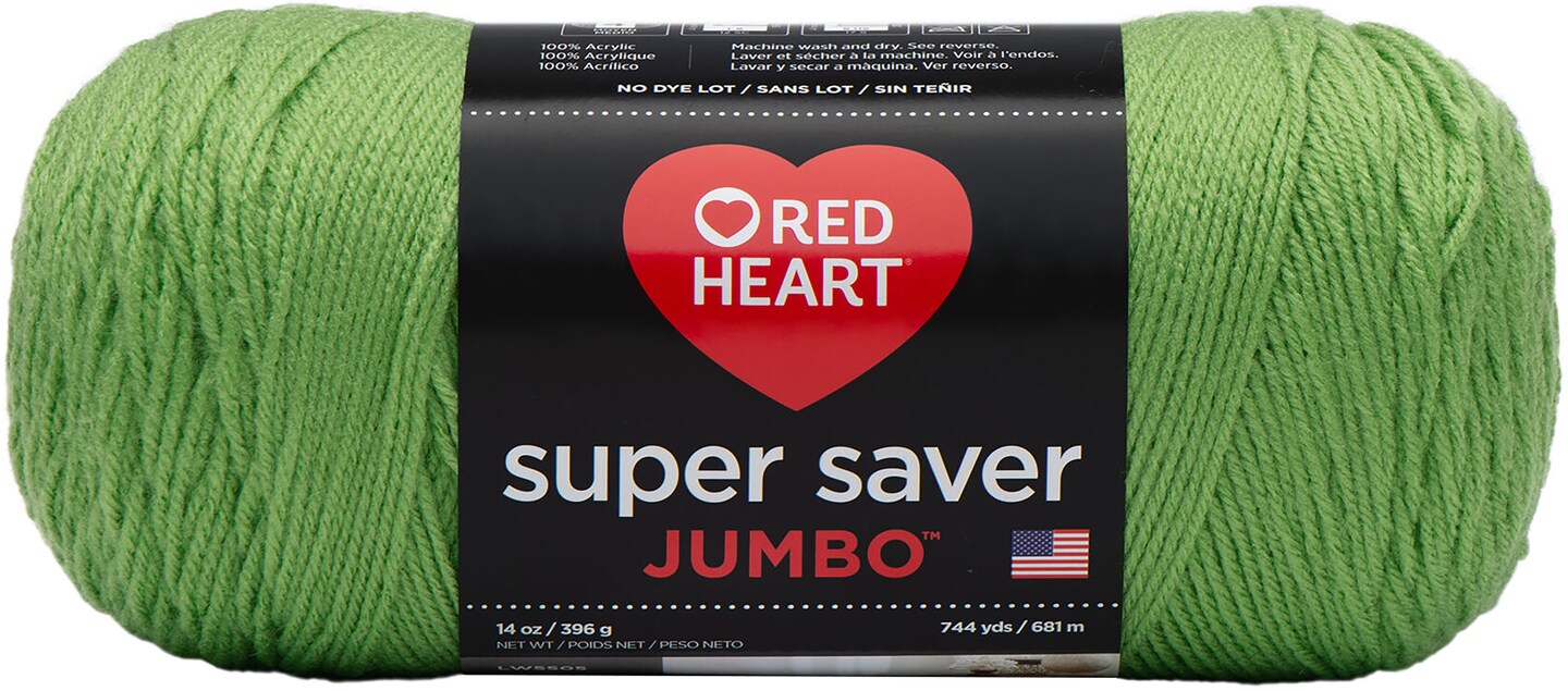 Red Heart Super Saver Jumbo Yarn-Spring Green
