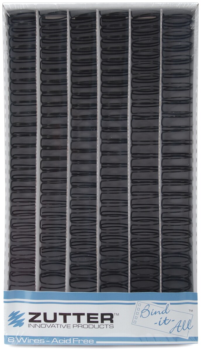 Bind-It-All Owire 1&#x22; 6/Pkg-Black