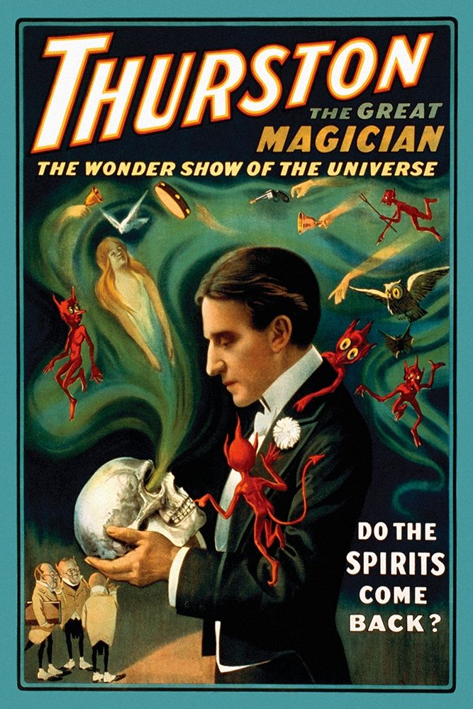 Magicians: Thurston the Great Magician: Do the Spirits Come Back? Poster Print by Strobridge Strobridge - Item # VARPDX449770