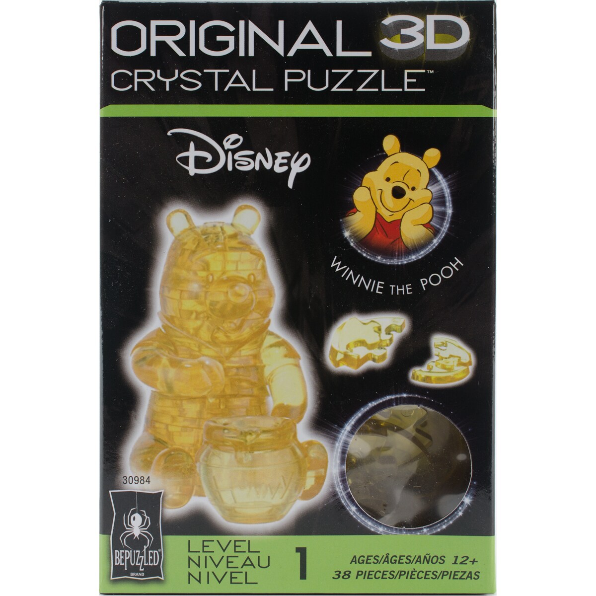 BePuzzled 3-D Licensed Crystal Puzzle-Winnie The Pooh
