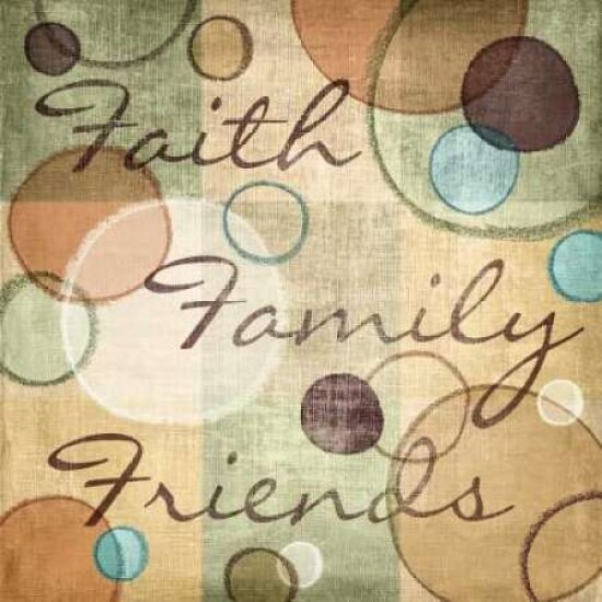 Faith Family Friends Poster Print by N Harbick - Item # VARPDXHRB019