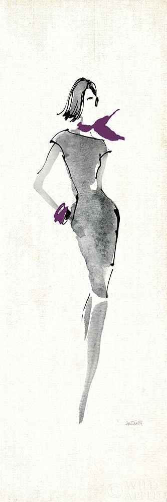 Purple Flair Ii Poster Print by Anne Tavoletti - Item # VARPDX39283