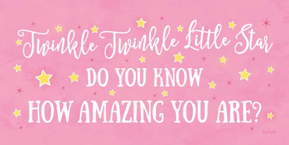 Twinkle Twinkle Little Star - Girl Poster Print by Lauren Rader - Item # VARPDXRAD1147