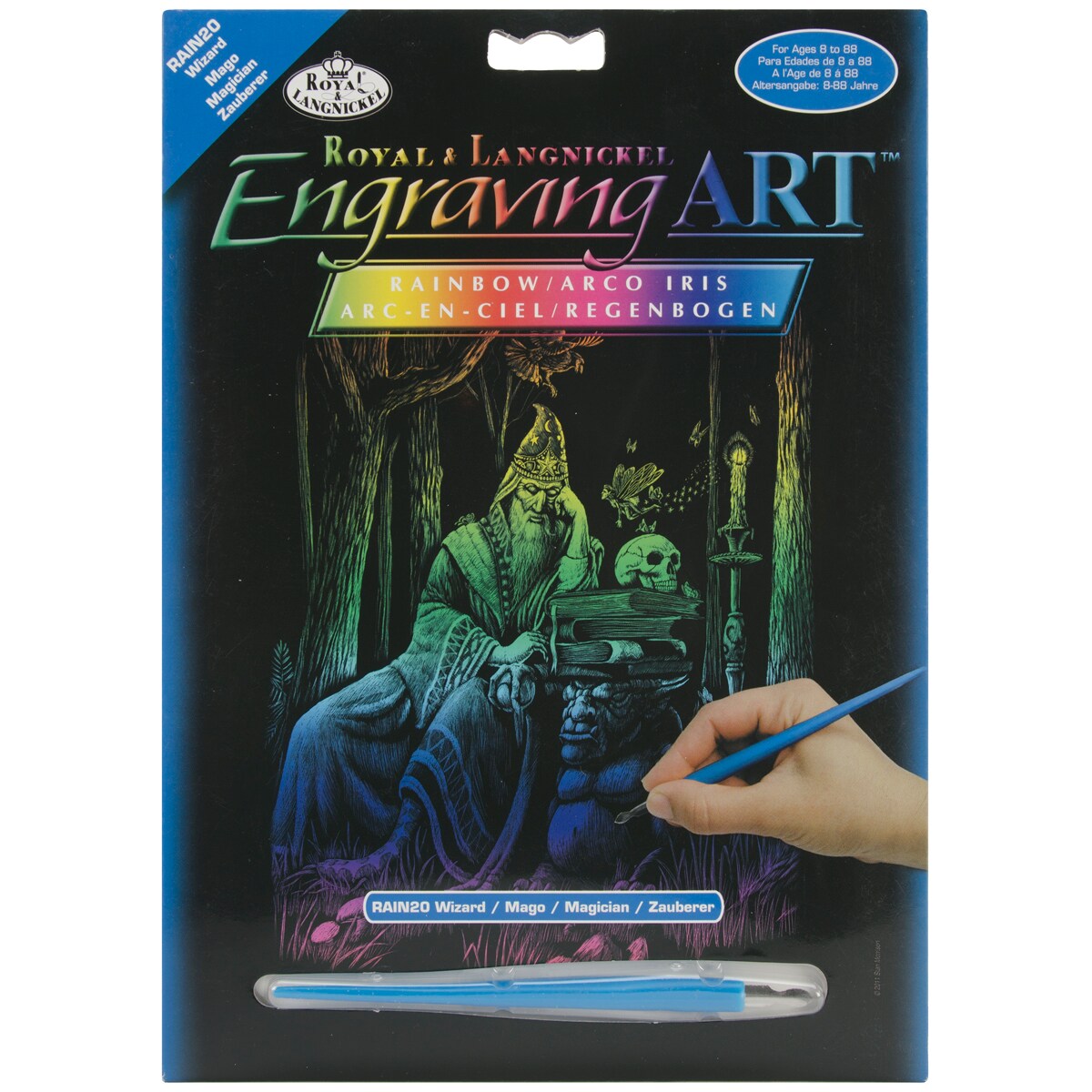 Royal &#x26; Langnickel(R) Rainbow Foil Engraving Art Kit 8&#x22;X10&#x22;