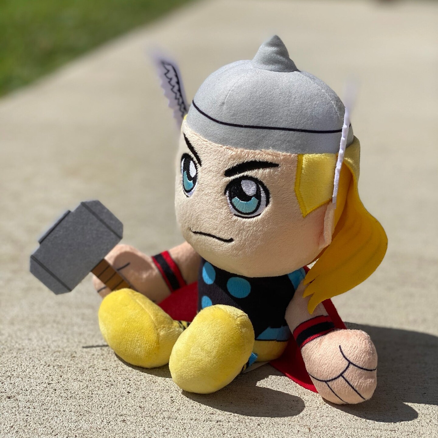 Bleacher Creatures Marvel Thor 8&#x22; Kuricha Sitting Plush- Soft Chibi Inspired Toy