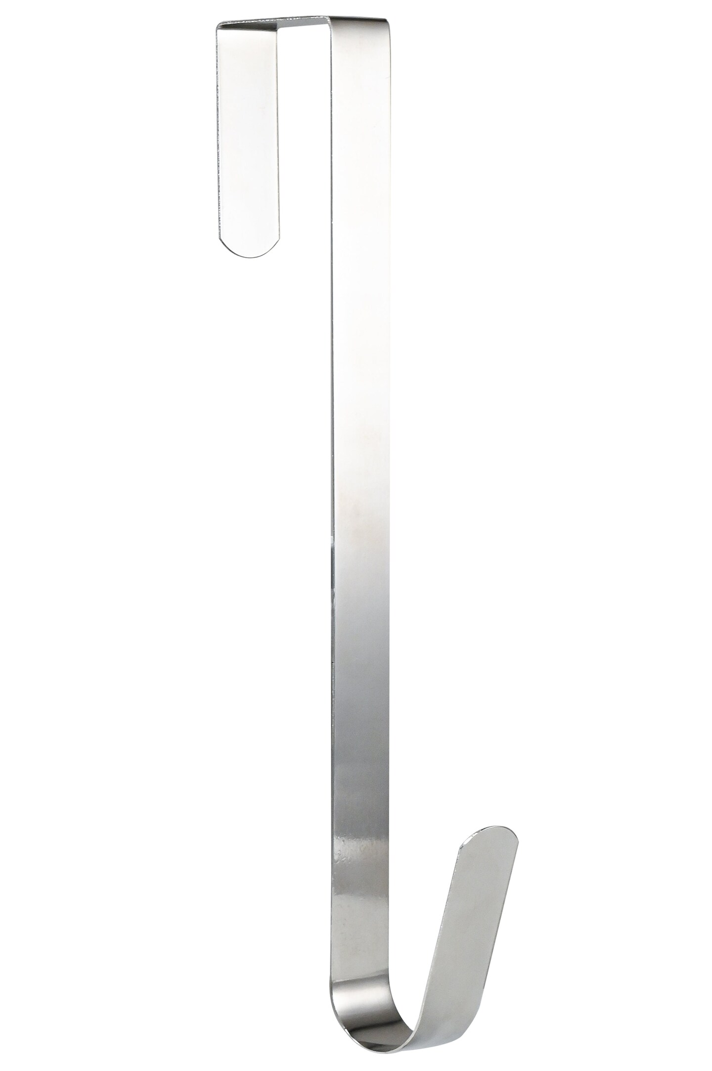 RN'D Over Door Wreath Hook - Thin Silver Metal Overdoor Wreath Holder Seasonal Hanger for Front or Back Door – 12”