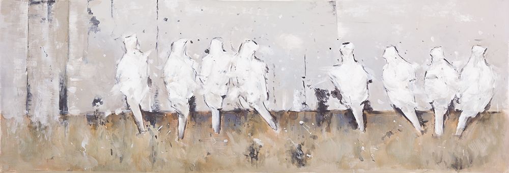 EIGHT PERCHED BIRDS Poster Print by Atelier B Art Studio - Item # VARPDXBEGANI105