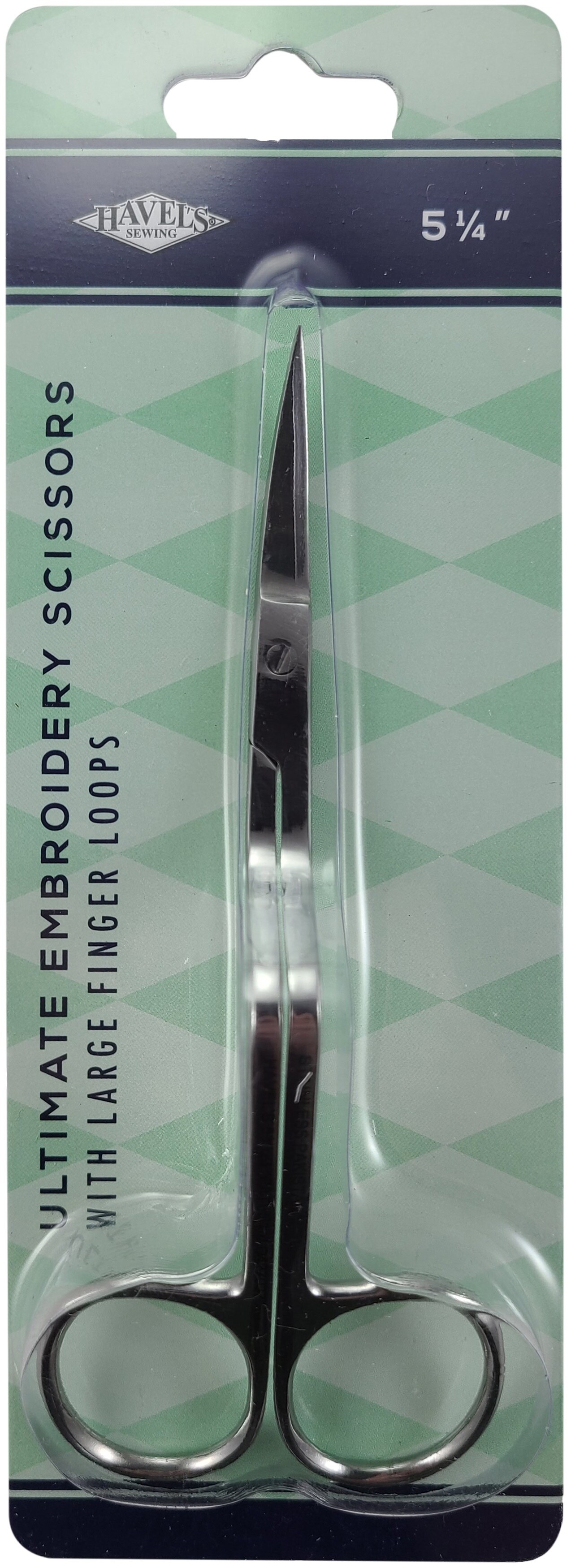 Havel's Ultimate Angled Machine Embroidery Scissors 5.25"-Large Finger Loops