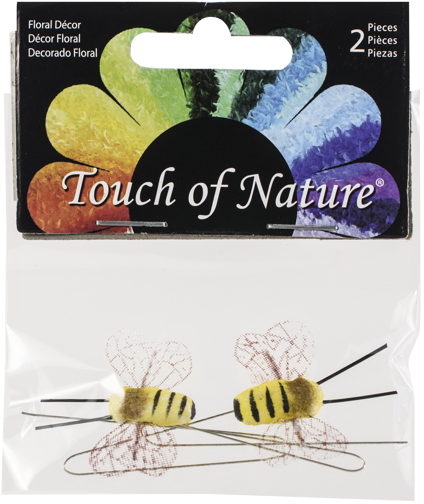 Touch Of Nature Miniature Bee On Wire .75&#x22; 2/Pkg-