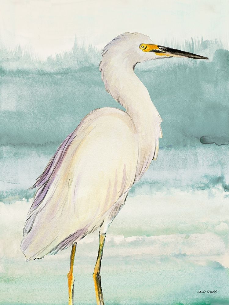 Heron on Seaglass II Poster Print by Lanie Loreth - Item # VARPDX11924CA