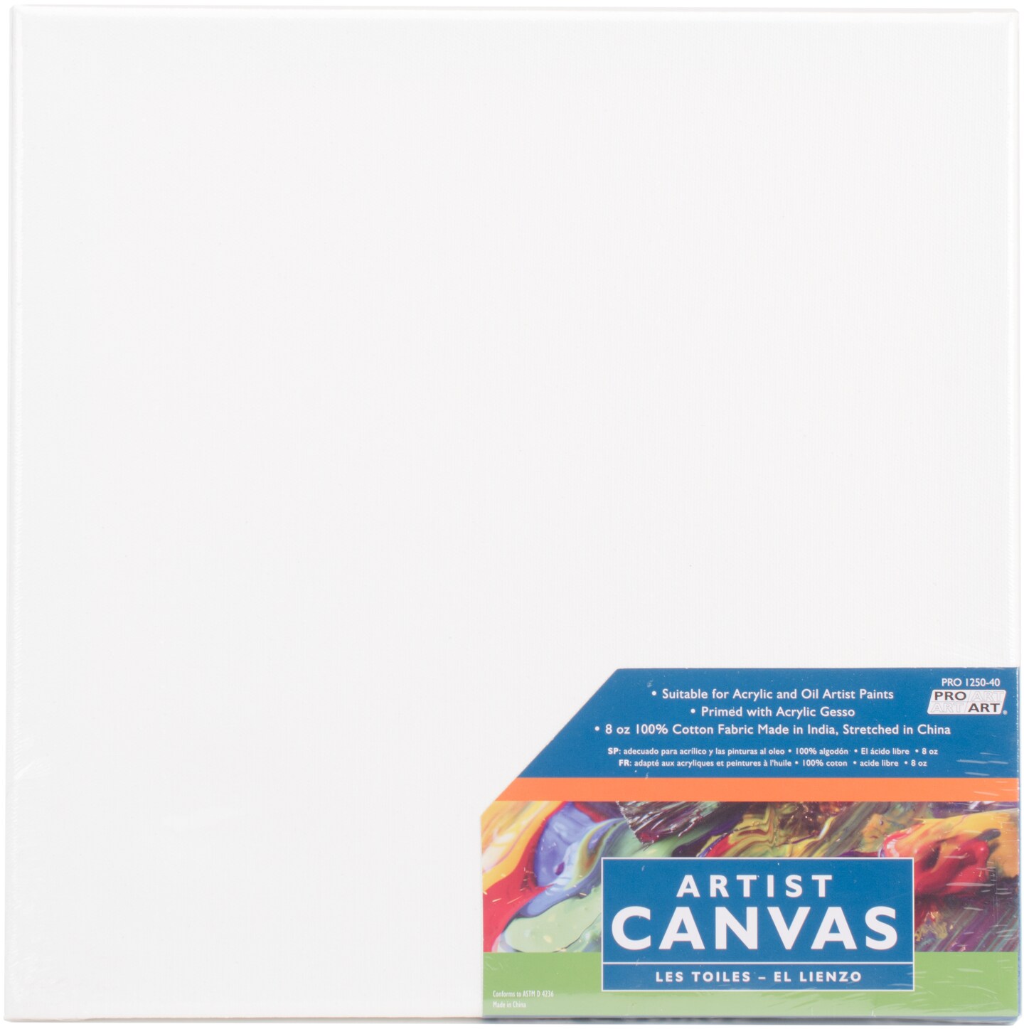 Pro Art Stretched Artist Canvas-12&#x22;X12&#x22;