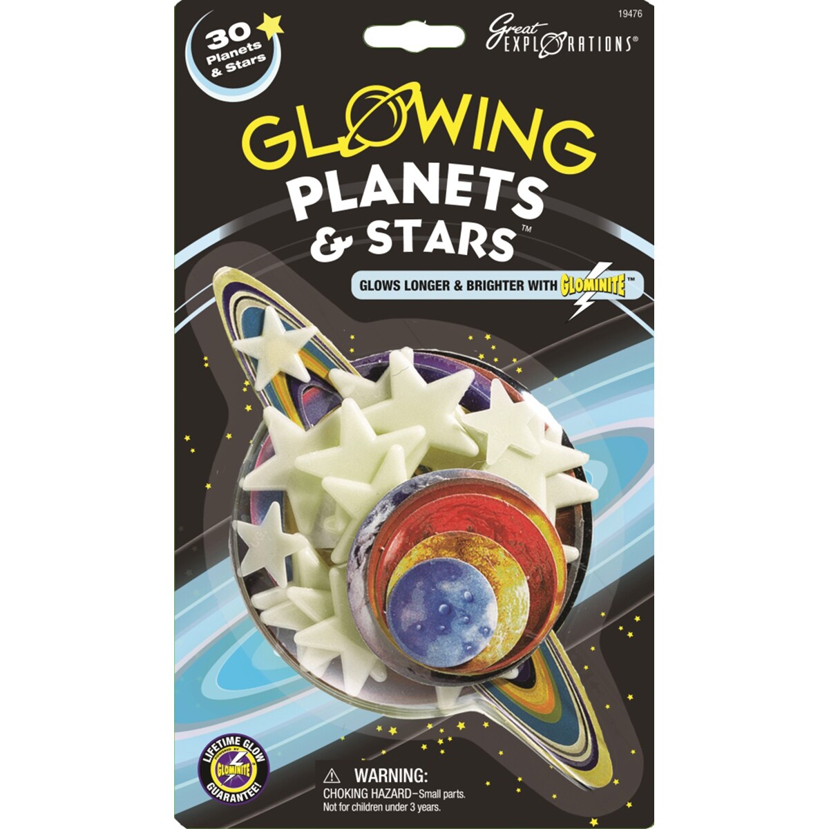Great Explorations Glowing Star Pack-Planets &#x26; Stars 30/Pkg