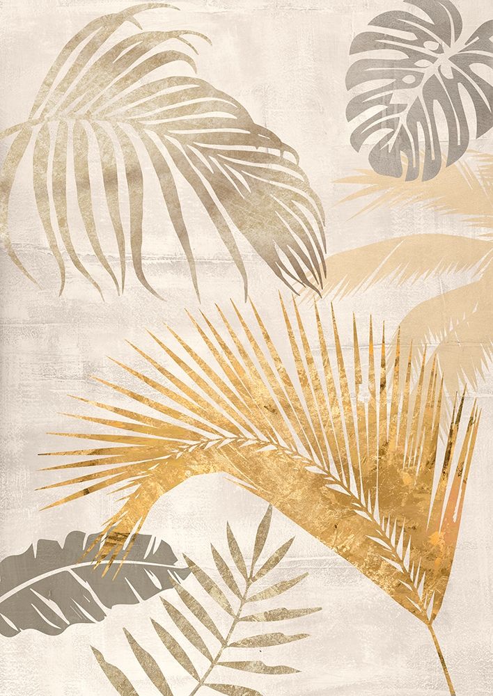 Palm Leaves Gold II Poster Print by Eve C. Grant # 3CG5387