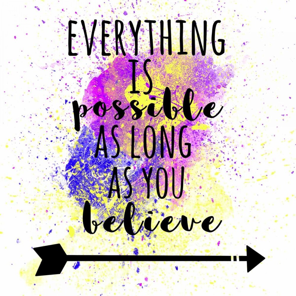 Everything Is Possible Poster Print By Matic,jelena Matic - Item 