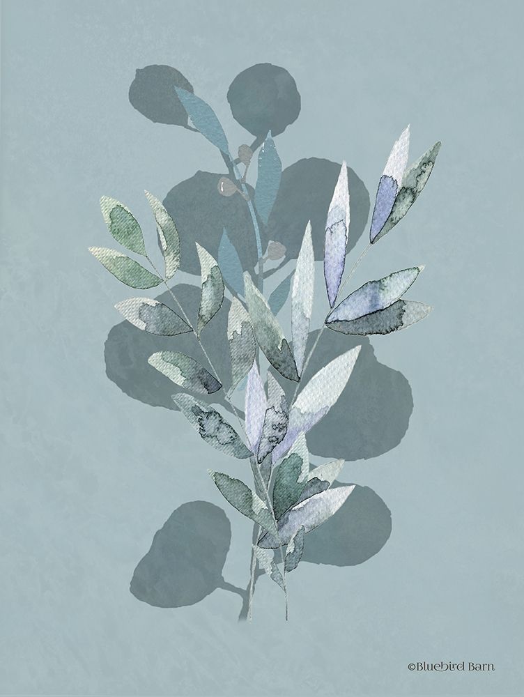 Watercolor Greenery Series Medium Teal I Poster Print by Bluebird Barn Bluebird Barn - Item # VARPDXBLUE303