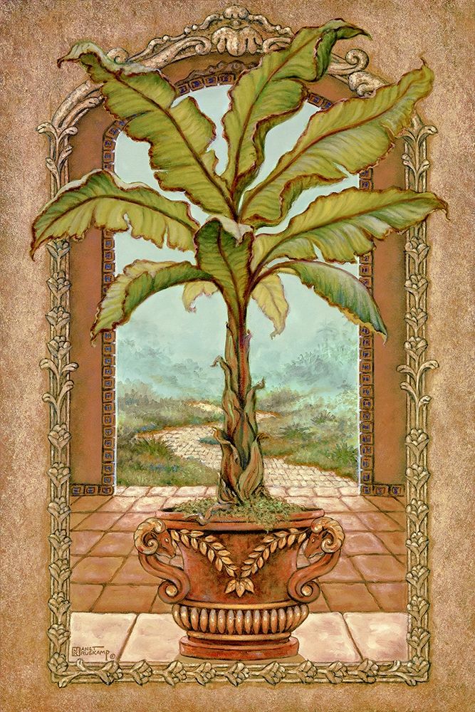 Classical Banana Tree Poster Print by Janet Kruskamp # 54243