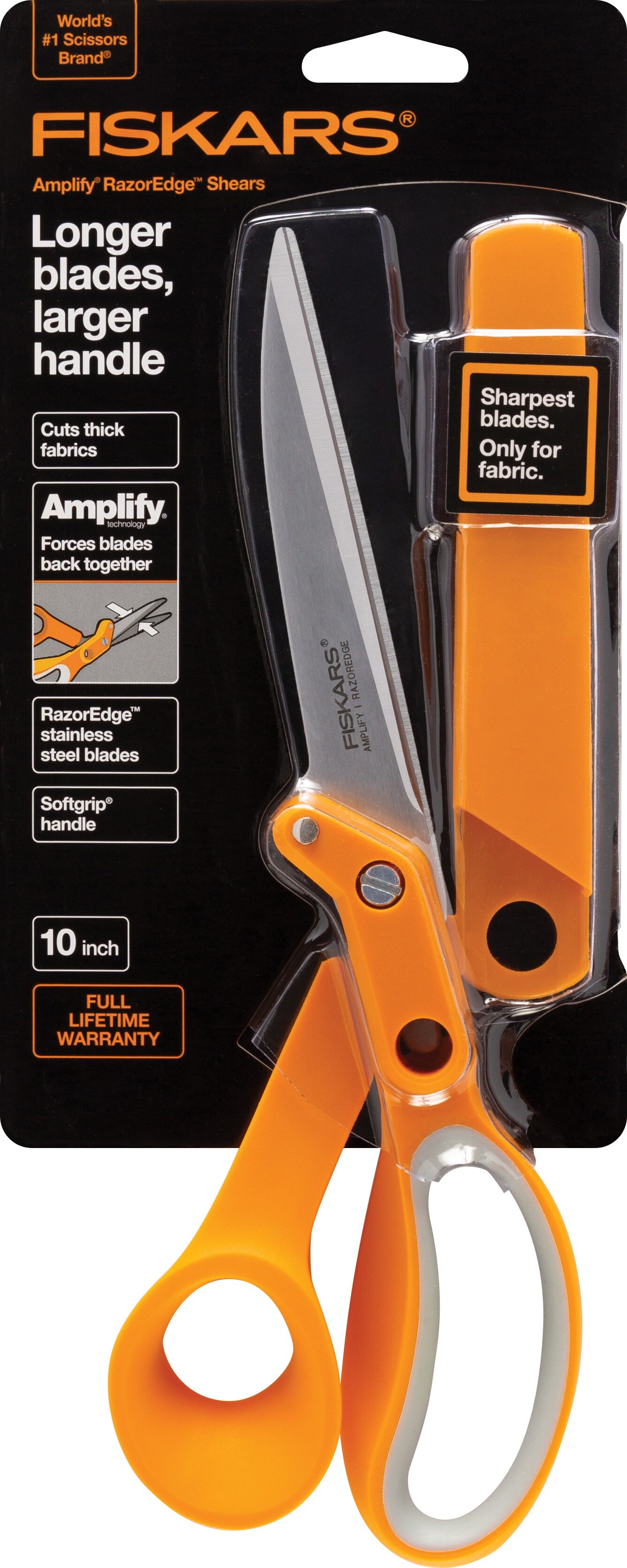 Fiskars Scissors: Amplify RazorEdge Fabric Shears 10 — AllStitch