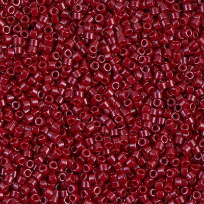 Miyuki Delica Bead 11/0 - DB0654 - Dyed Opaque Maroon