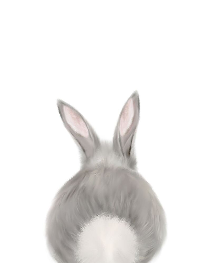 Bunny Butt Poster Print by Leah Straatsma # LSRC071A