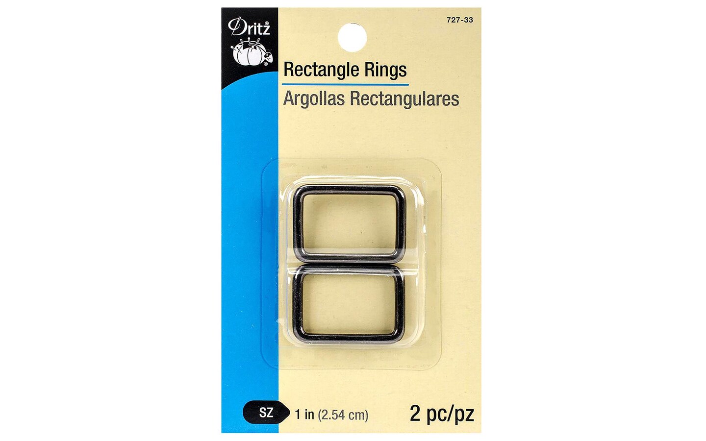 Dritz 1-Inch Plastic Strap Adjusters - Black Bag & Tote Accessories (4-Pack)
