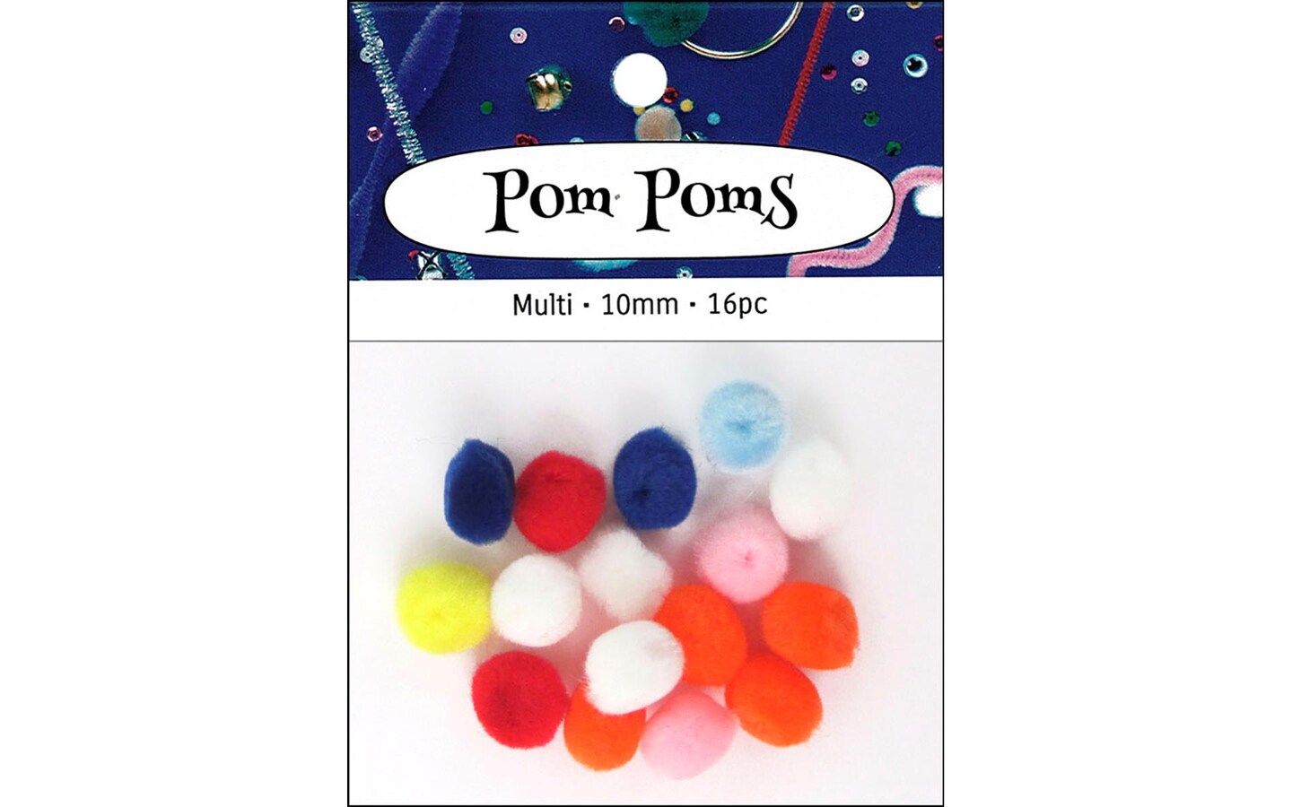 Pa Ess Pom Pom 10Mm 16Pc Multi Michaels