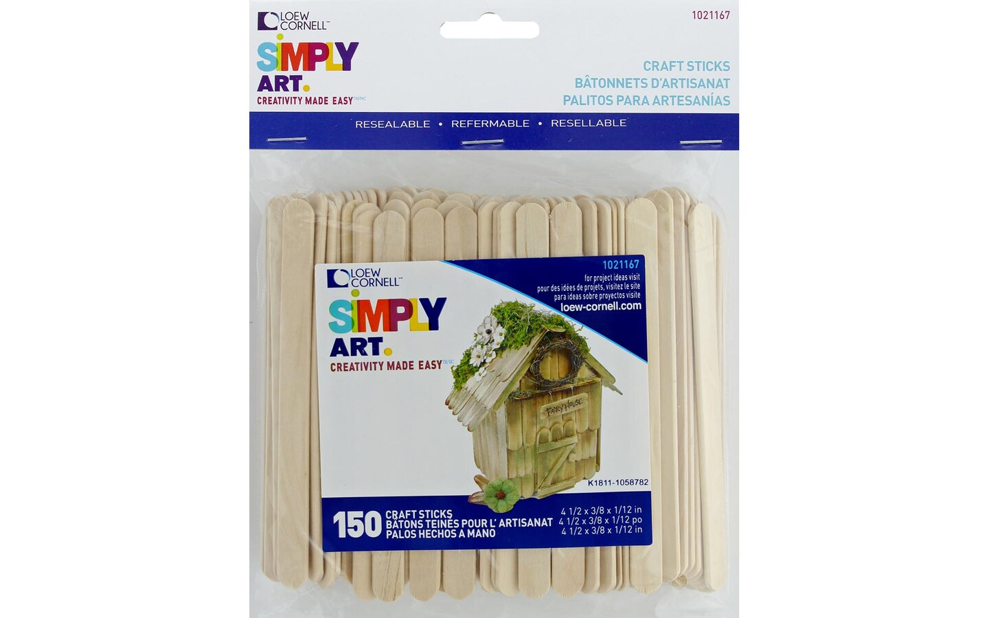 Forster Woodsies Craft Sticks 150Pc