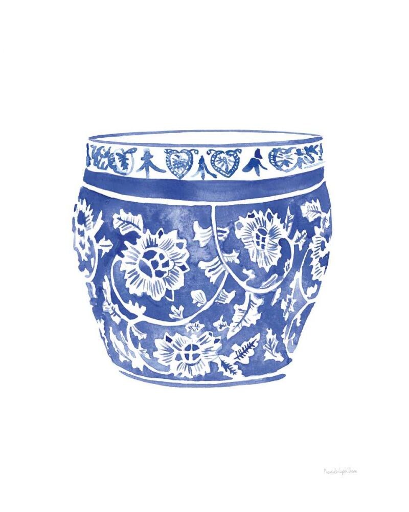 Chinoiserie Vase IV by Mercedes Lopez Charro - Item # VARPDX73774