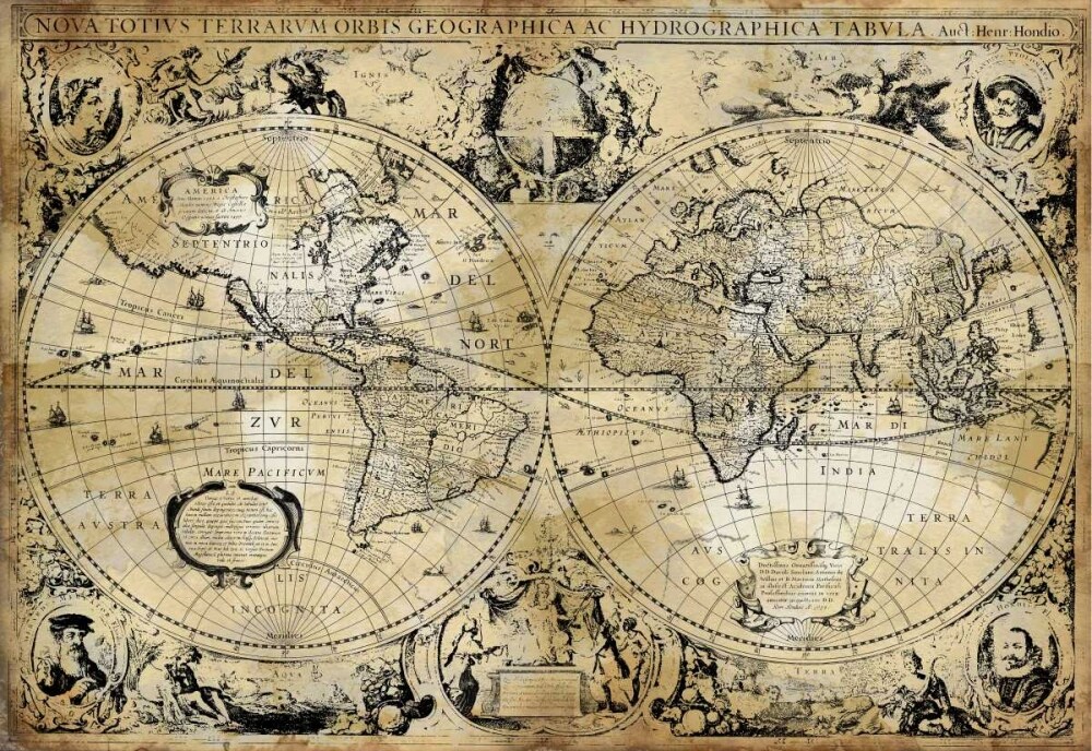 Antique Map I Poster Print by Russell Brennan # RB113627