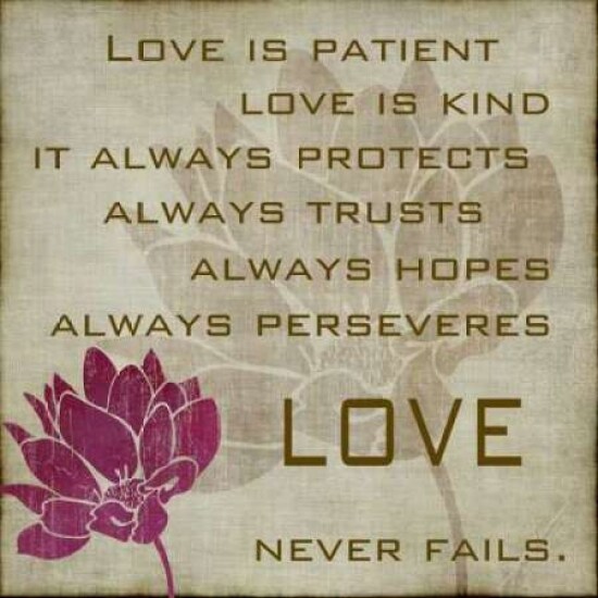 Love is Patient II Poster Print by Kristin Emery # KESQ097A
