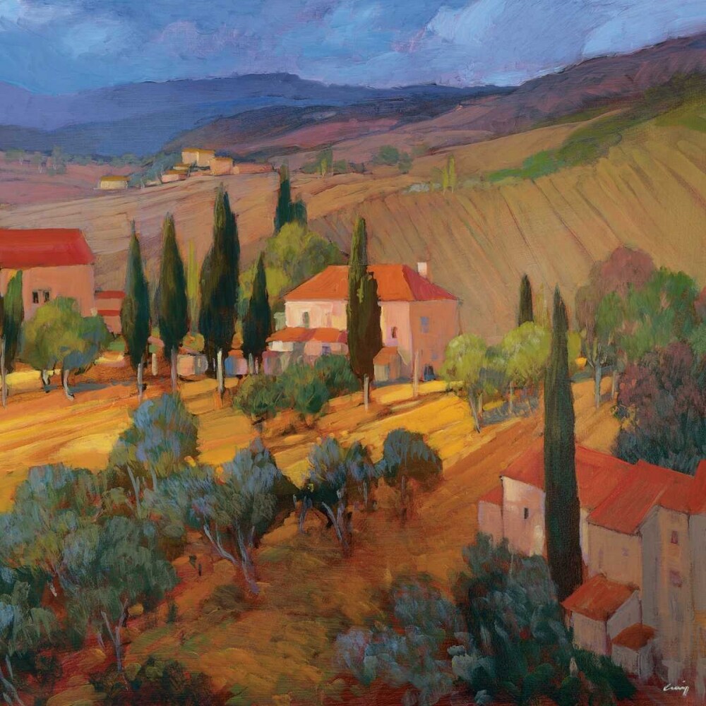 Coral Sunset Tuscany Poster Print by Philip Craig - Item # VARPDXPOD5031