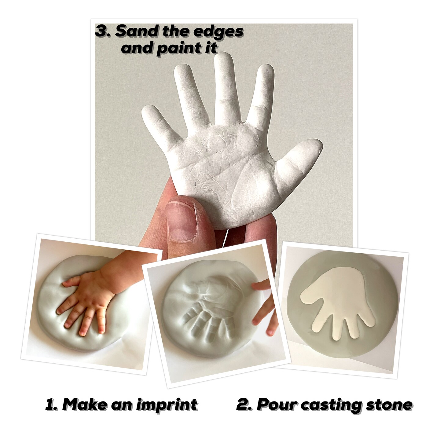 BABY SCULPT - Footprints Molding Kit Feet and Hands Baby