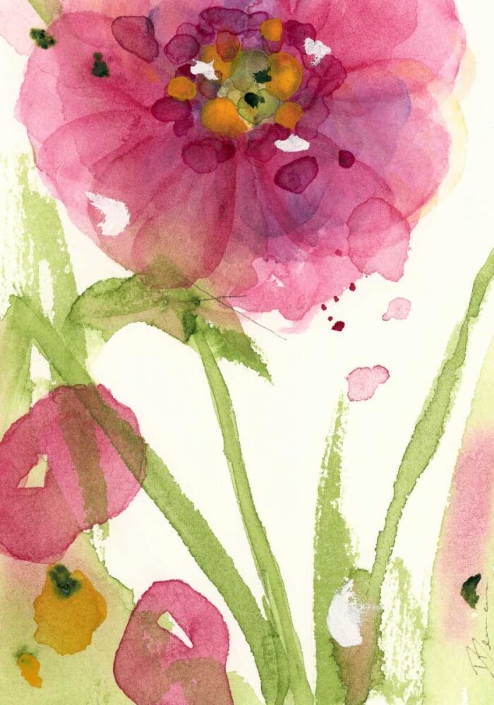 Pink Wildflower Poster Print by Dawn Derman - Item # VARPDXD1015D