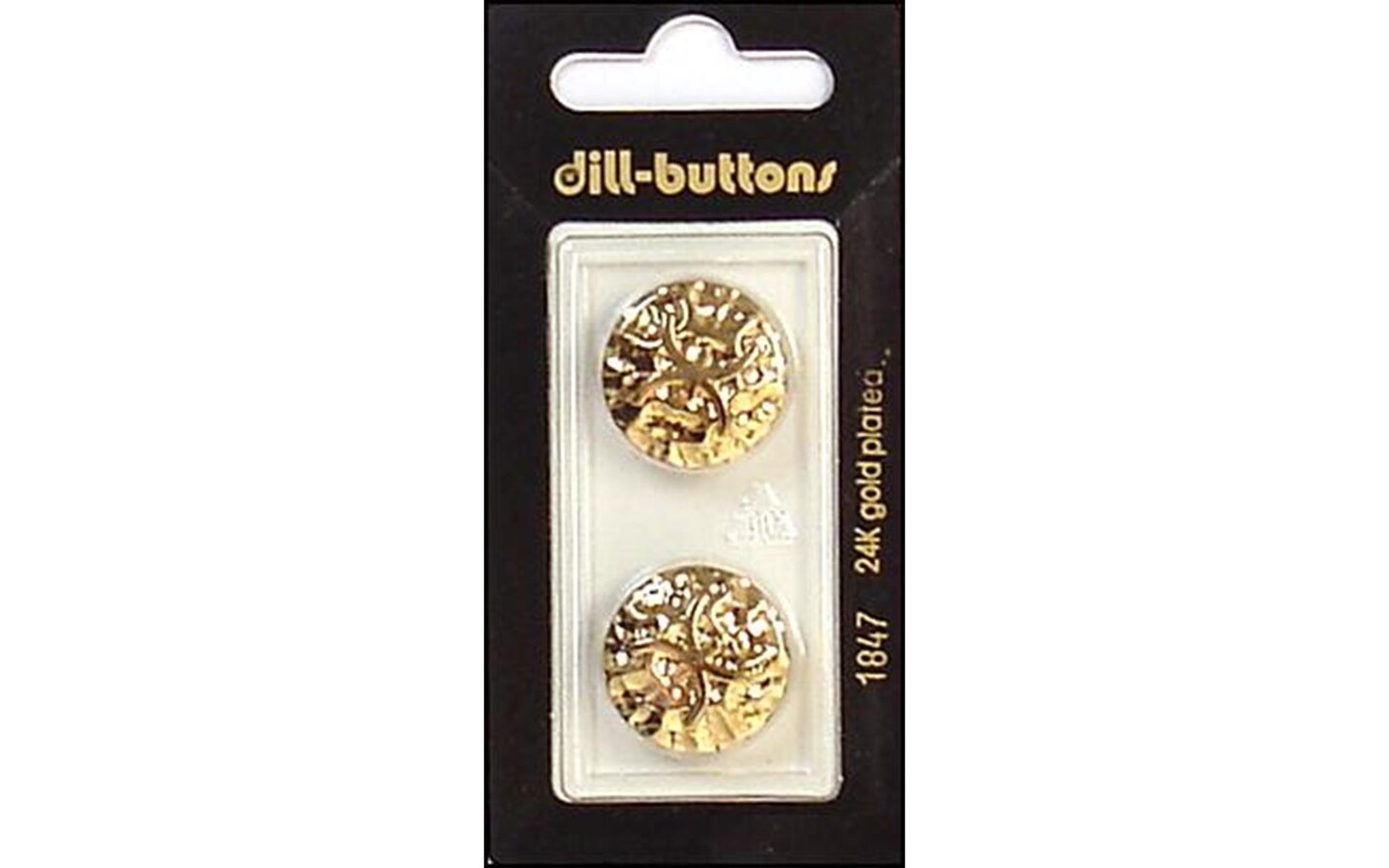 Dill Buttons 20Mm 2Pc Shank Gold Michaels