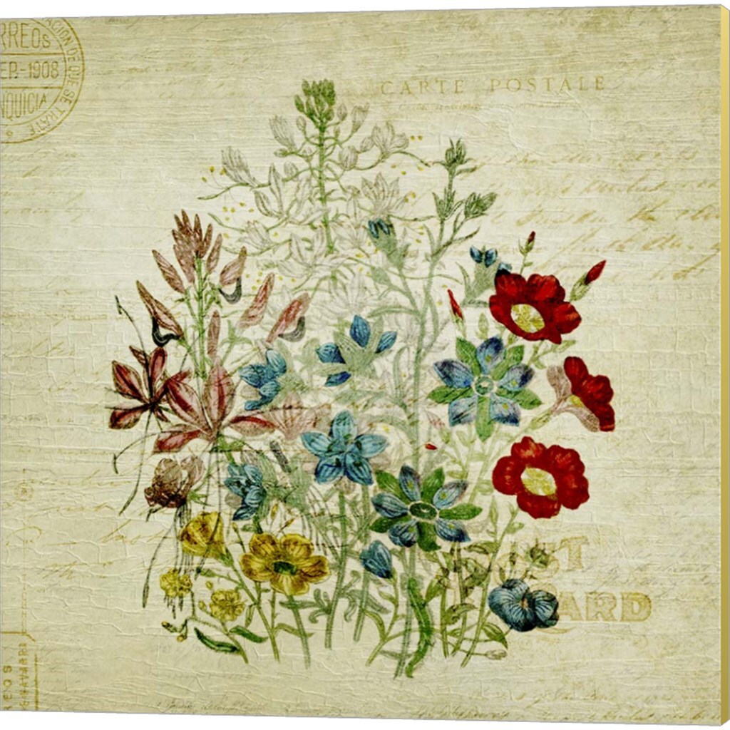 Flower Print by Marcee Duggar 14" x 14" Canvas Wall Art (Set of 2)